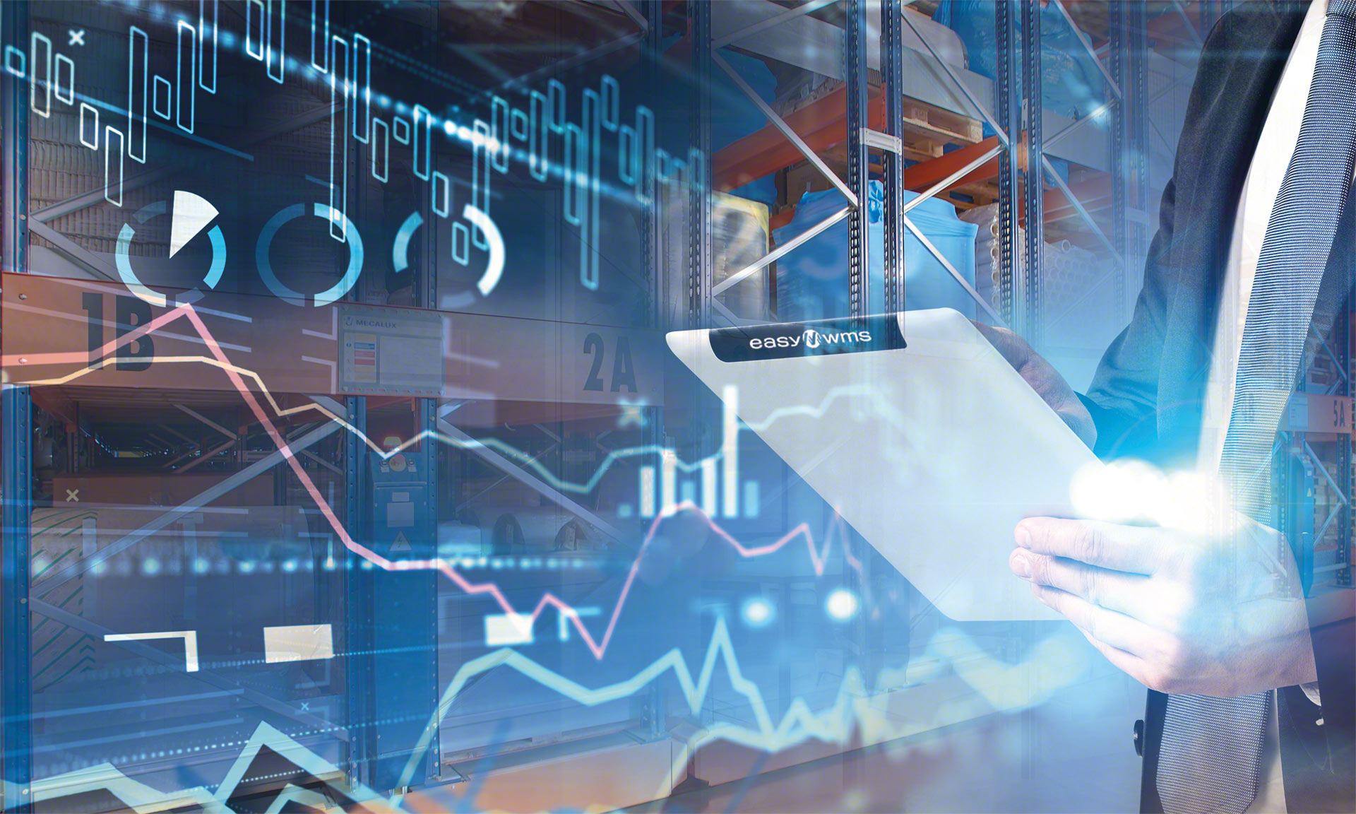Interface de suivi en temps réel sur logiciel de gestion de stock